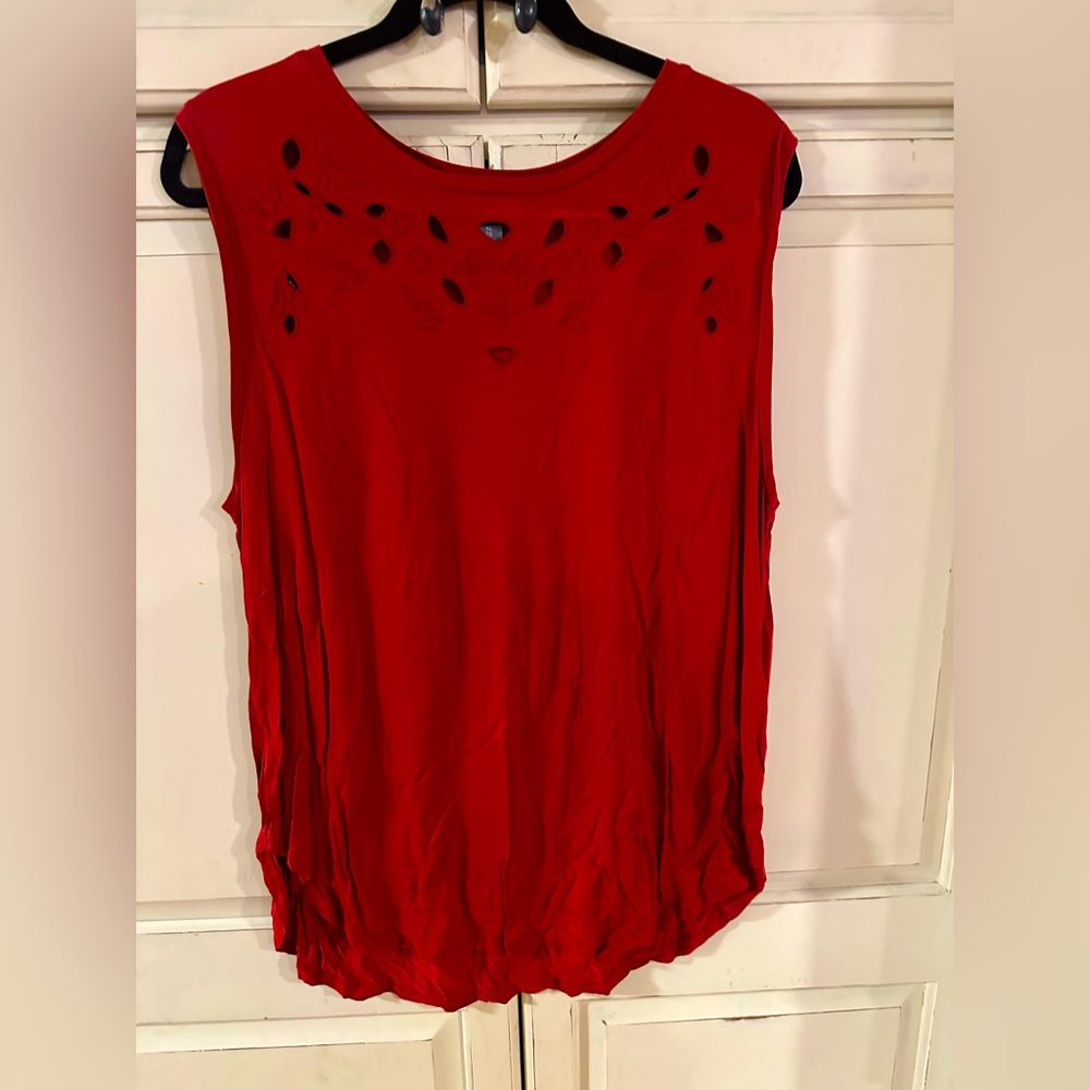 Red tank top